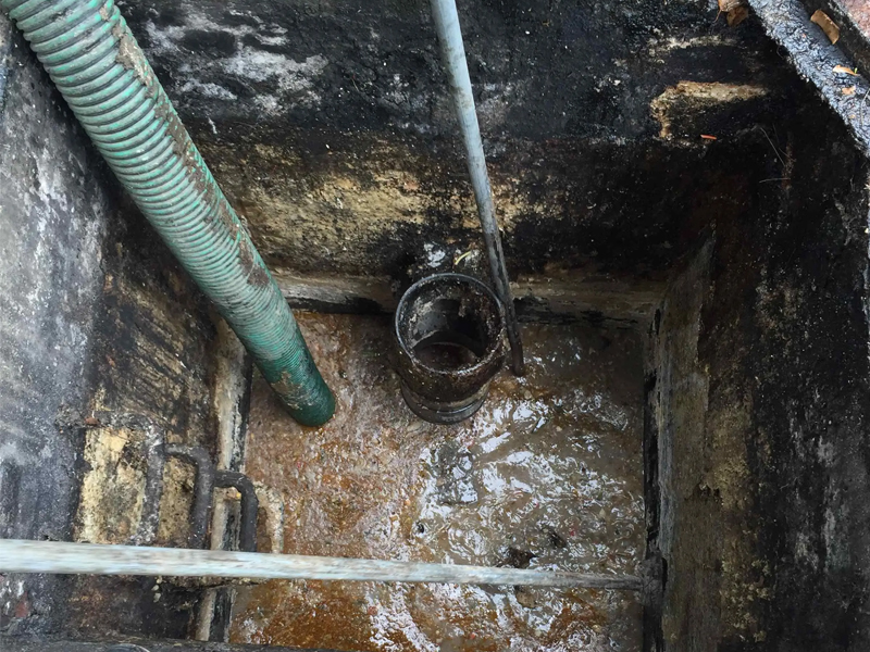 街道隔油池清理